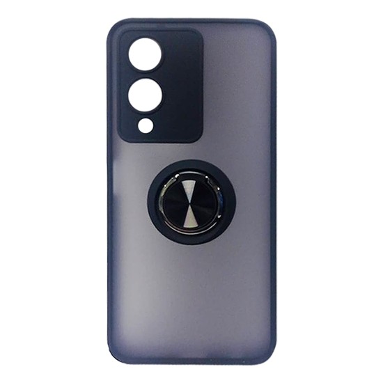 Case with Support Ring for Vivo Y17s Black